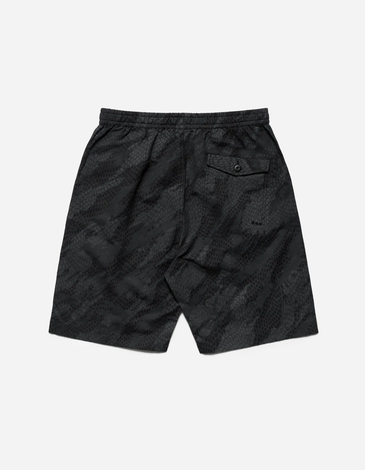 5072 Camo Hemp Loose Track Shorts Subdued Night