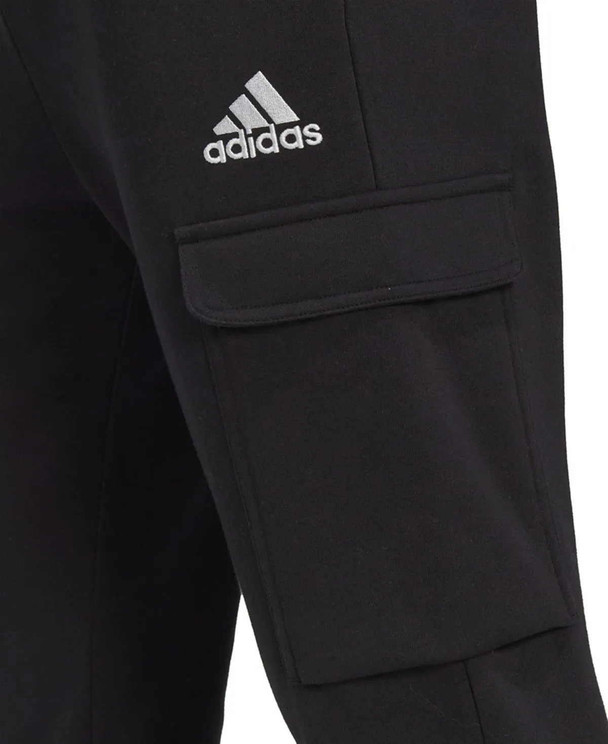 adidas Men's Classic Slim Fit Fleece Cargo Joggers Black