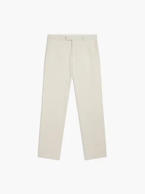 Archer Linen-Blend Slim Ecru Suit Trouser