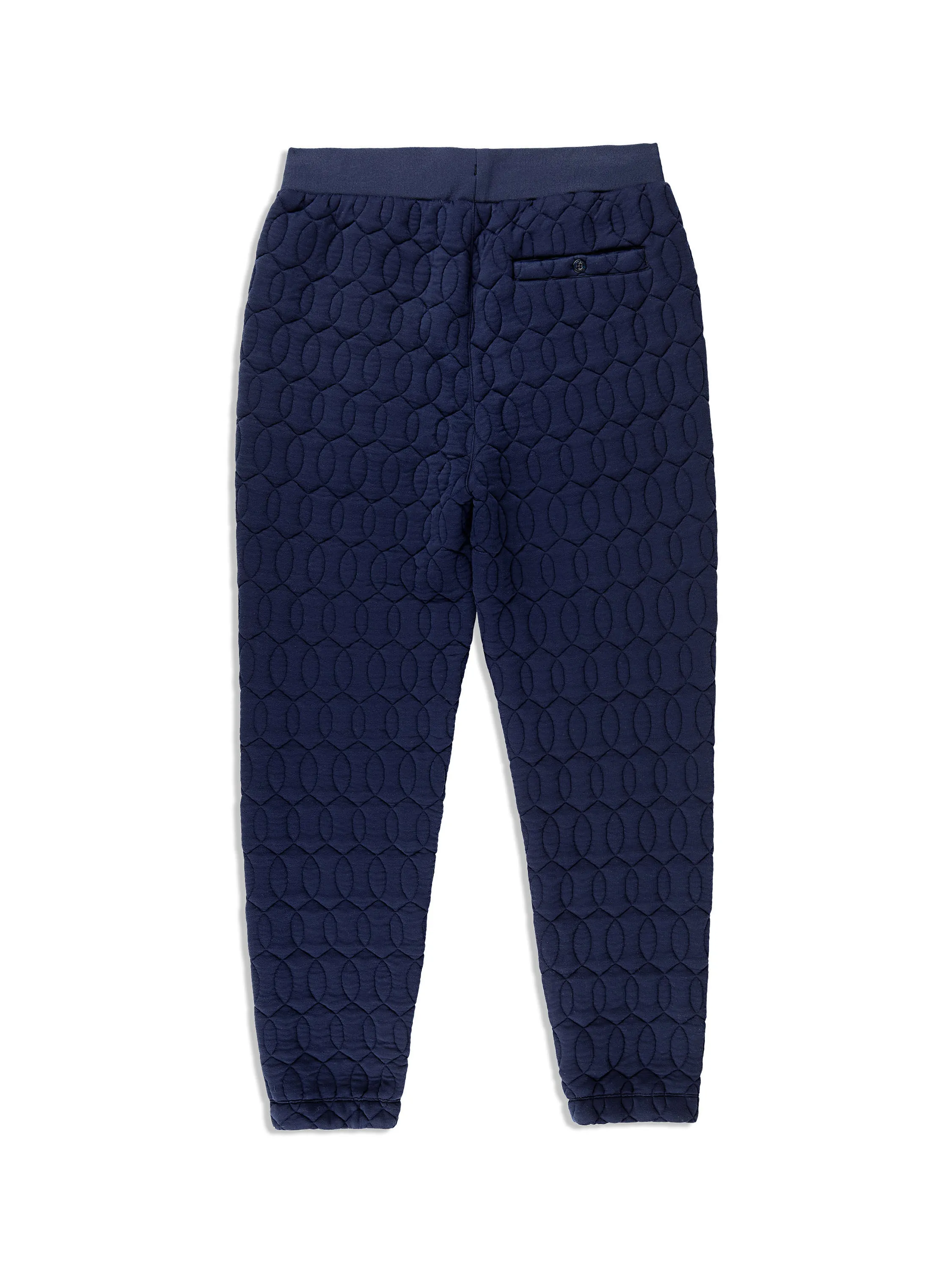 Aversa Quilted Sweatpant- Maritime Blue