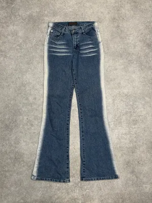 Best Woman Y2K Mid Rise Acid Wash Flared Jeans