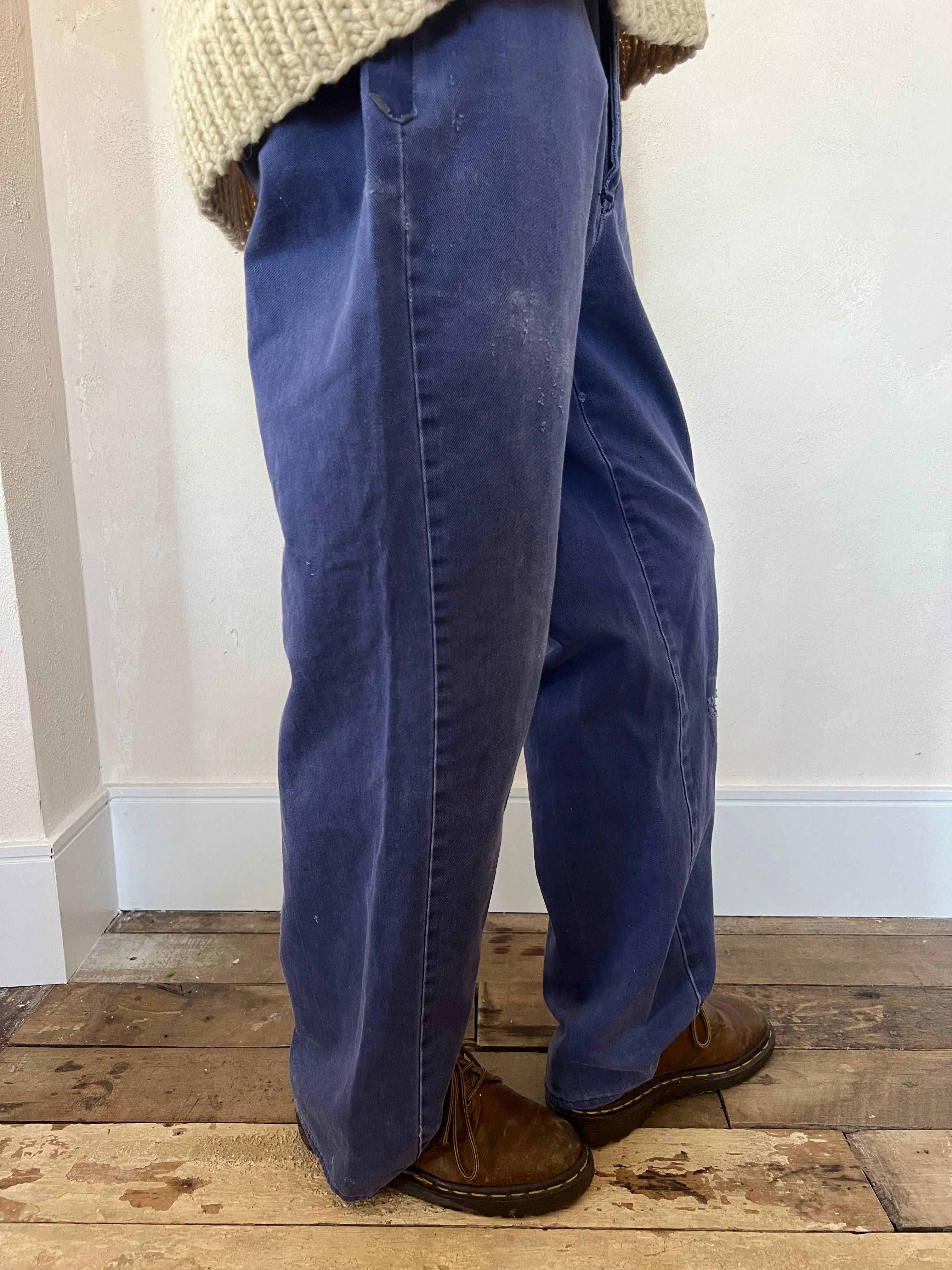 Blue Faded Workwear Trouser 9