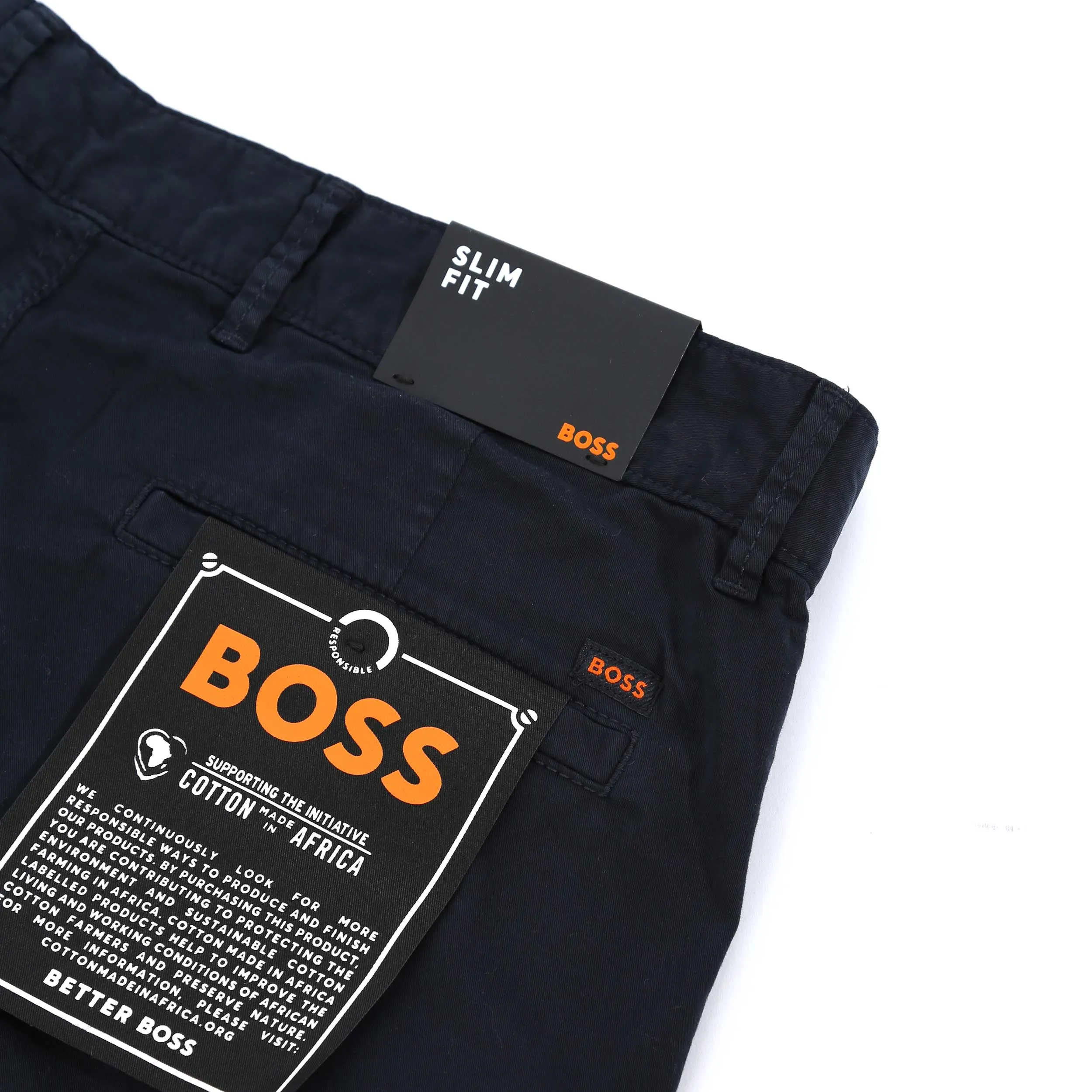 BOSS Chino Slim Shorts in Navy