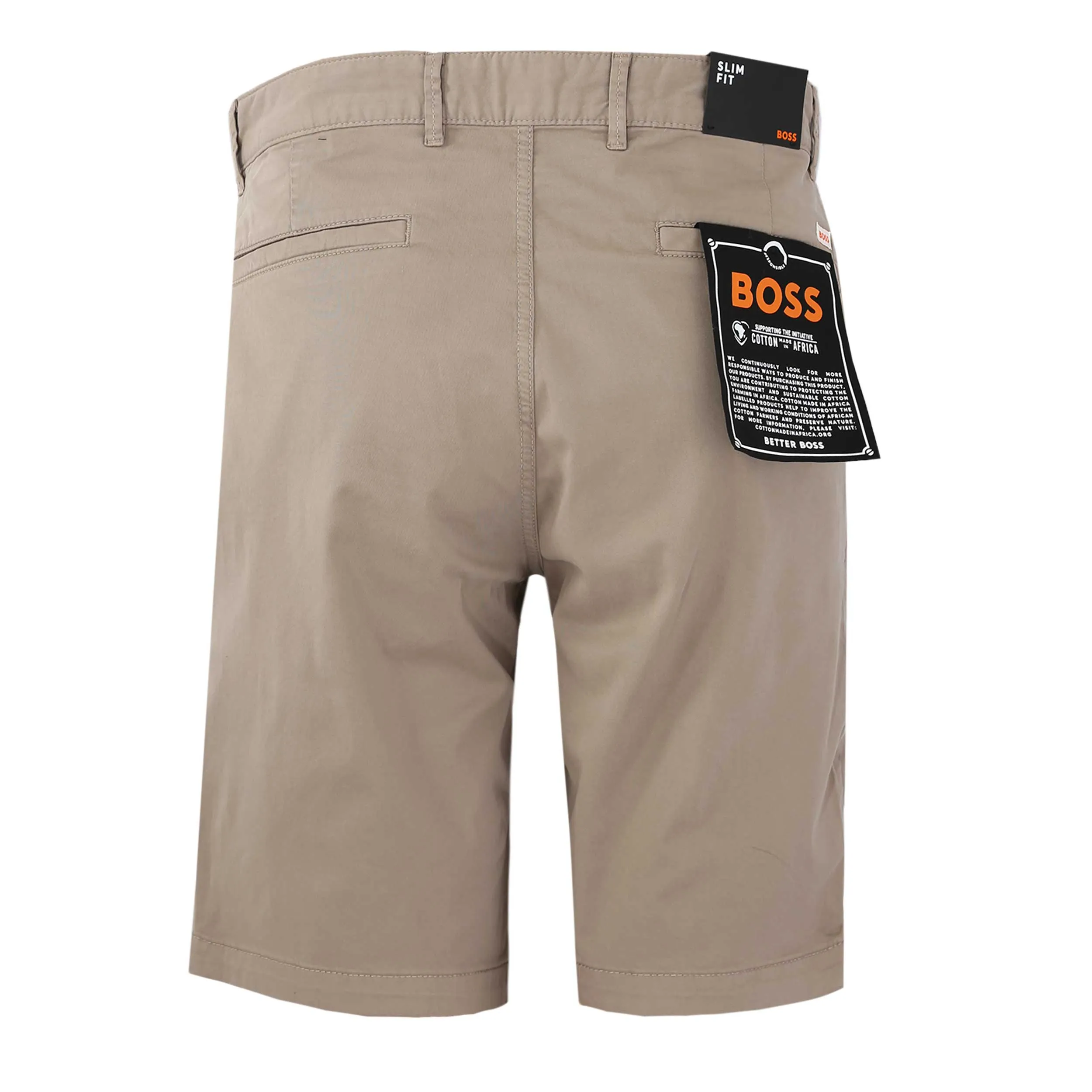 BOSS Chino Slim Shorts in Open Brown