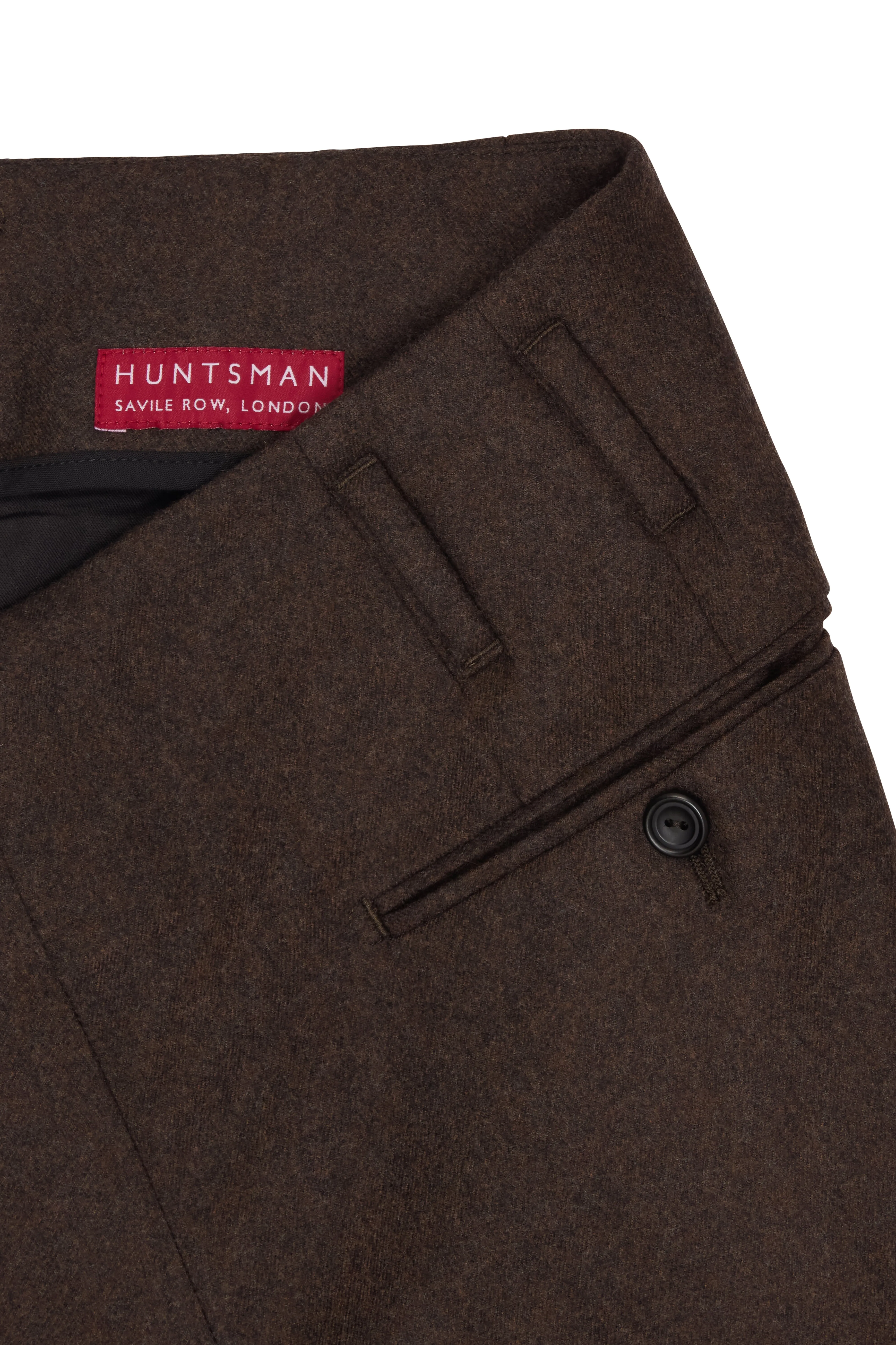 Brown Flannel Hollywood Trousers