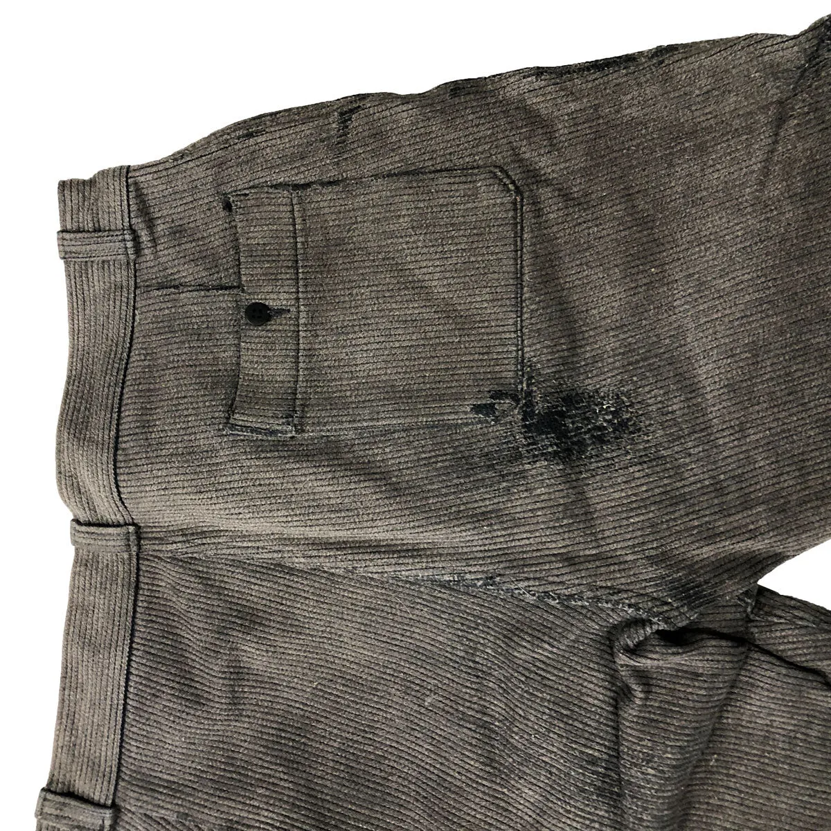 C1930 French Patched & Hemmed Work Hunting Highwater Trousers