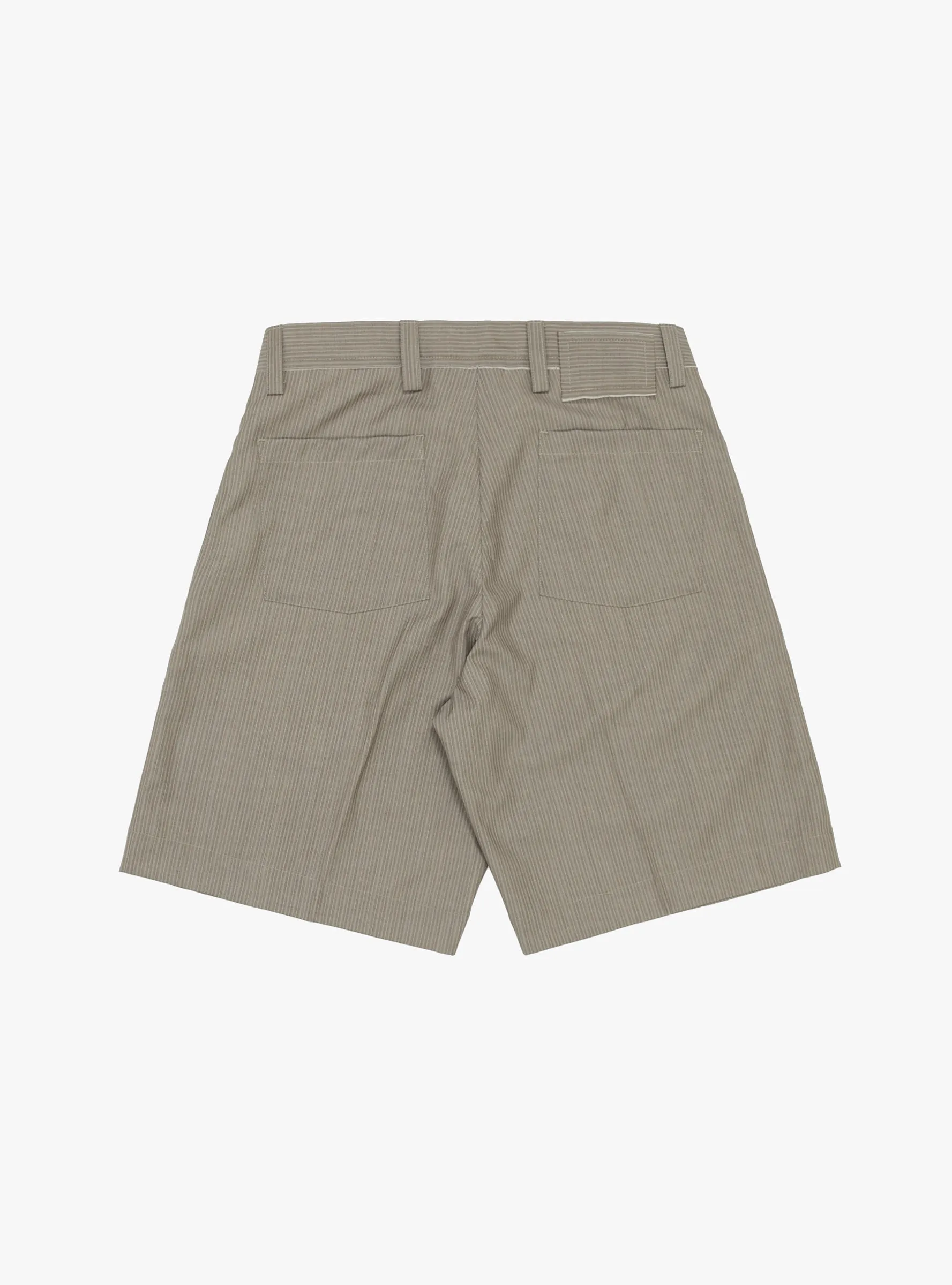 Classic Shorts Taupe Grey Stripe