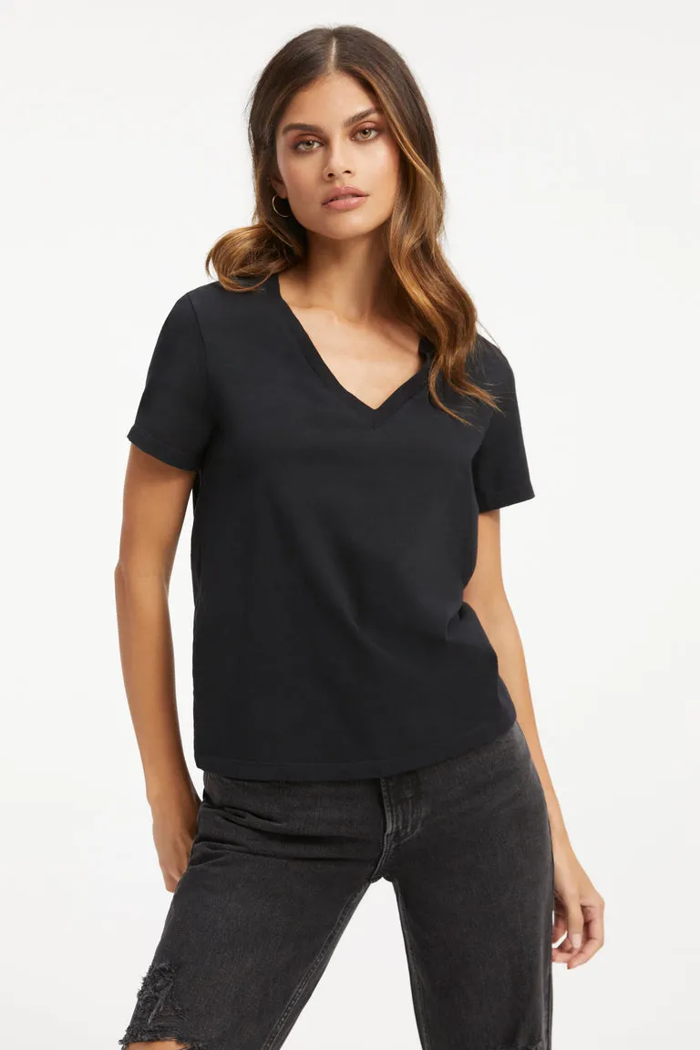 COTTON CLASSIC V NECK TEE