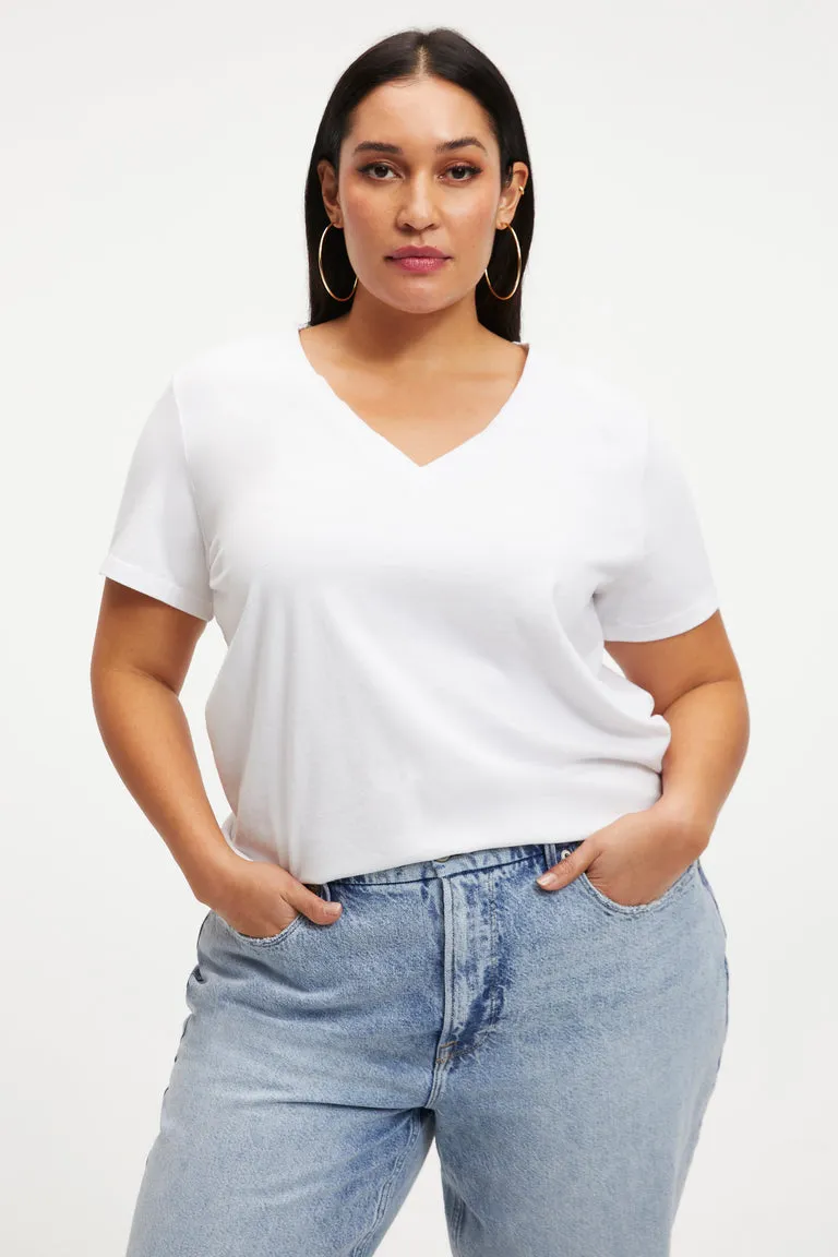 COTTON CLASSIC V NECK TEE