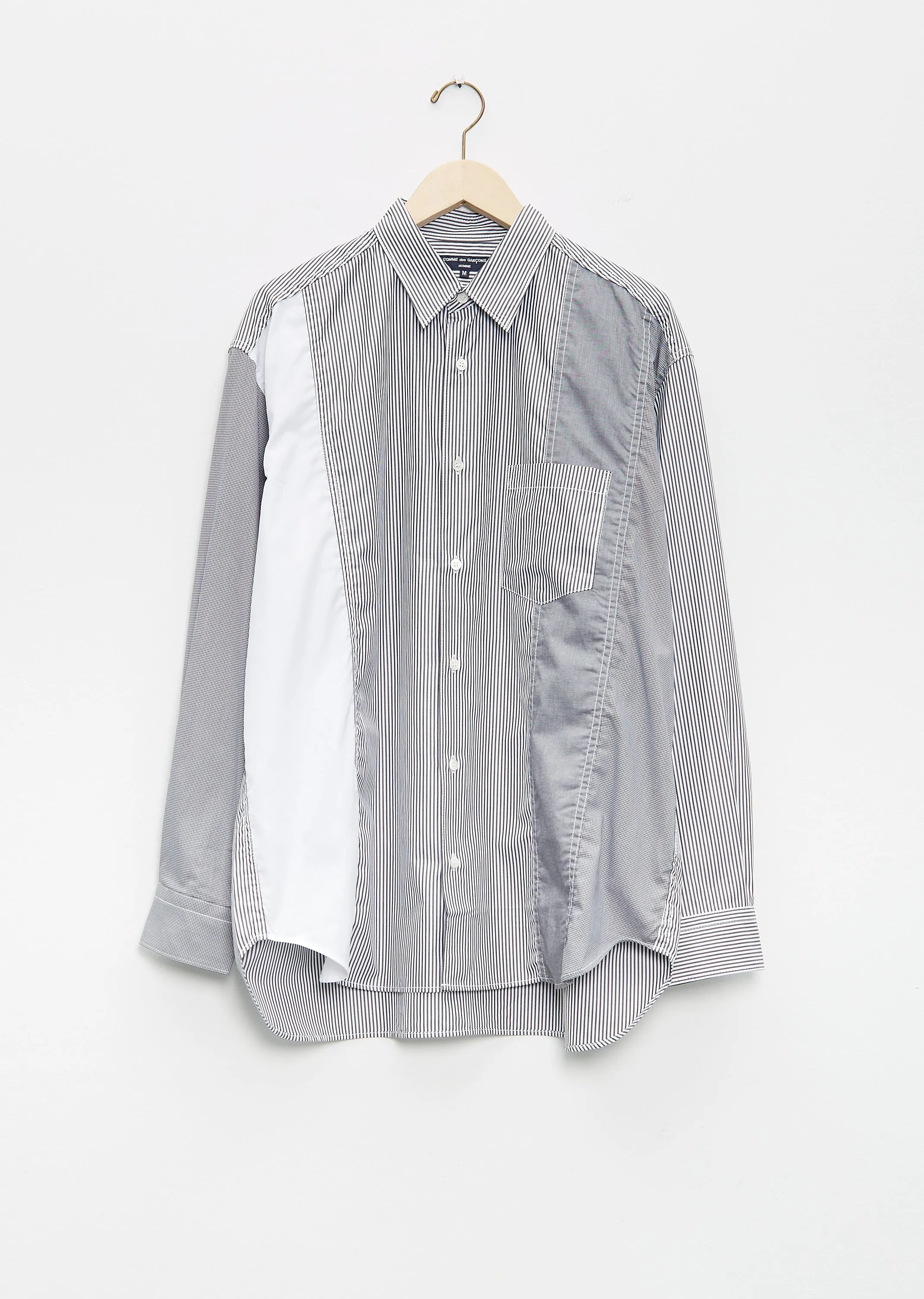 Cotton Stripe Mix Shirt