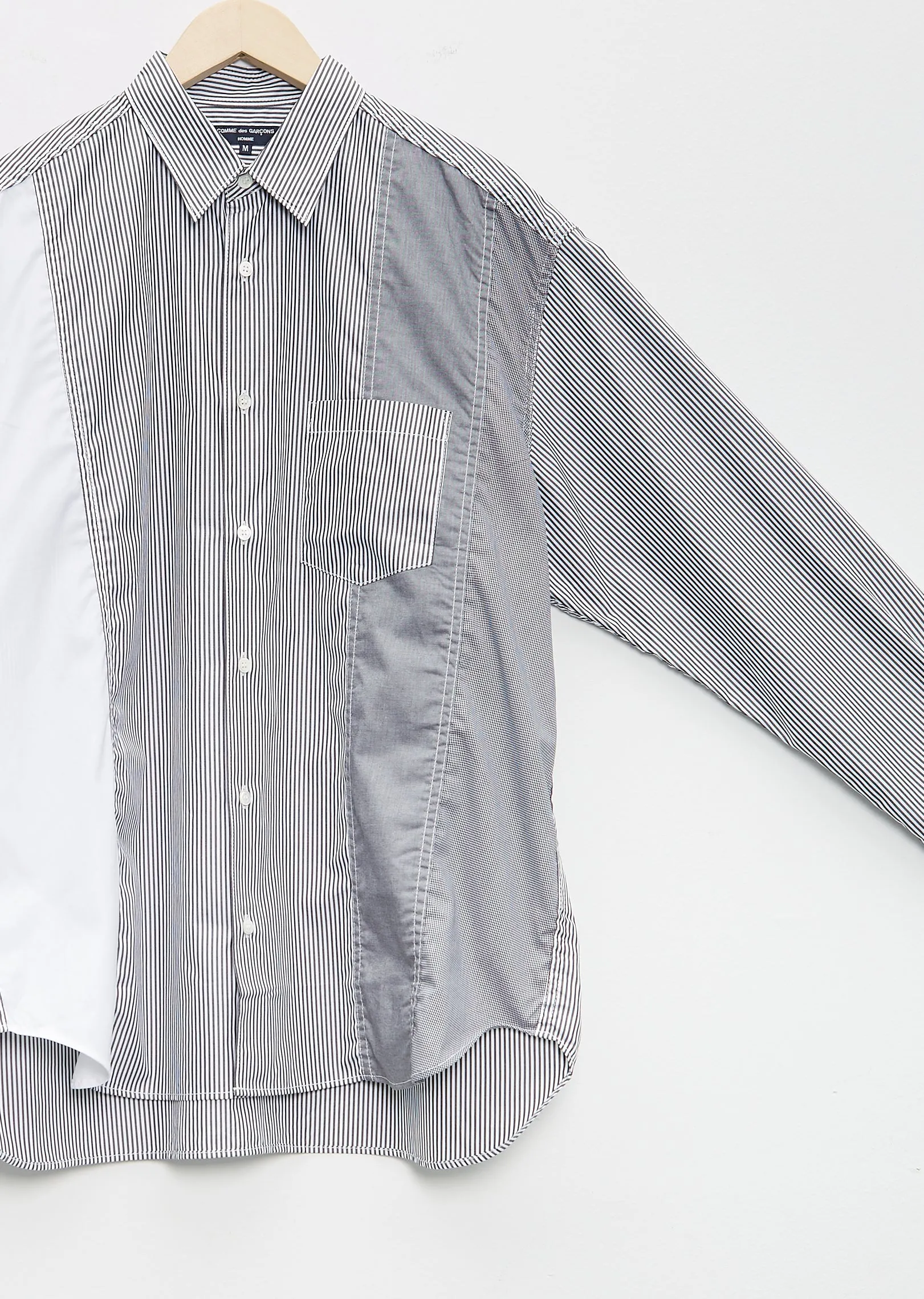 Cotton Stripe Mix Shirt