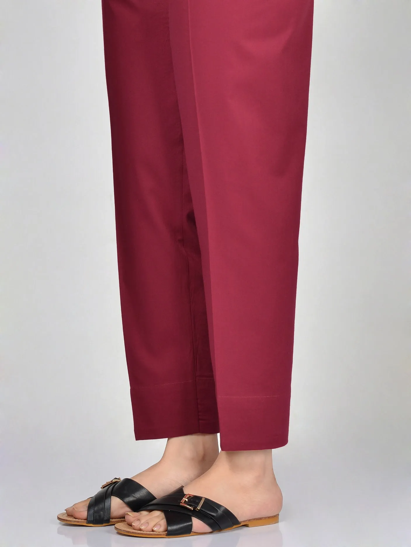 Cotton Trouser - Maroon