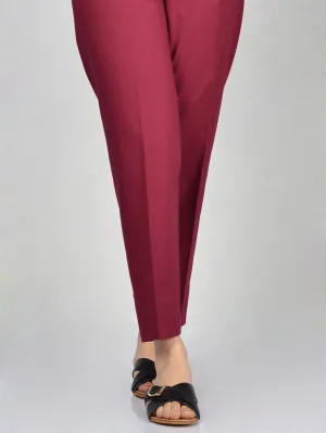 Cotton Trouser - Maroon