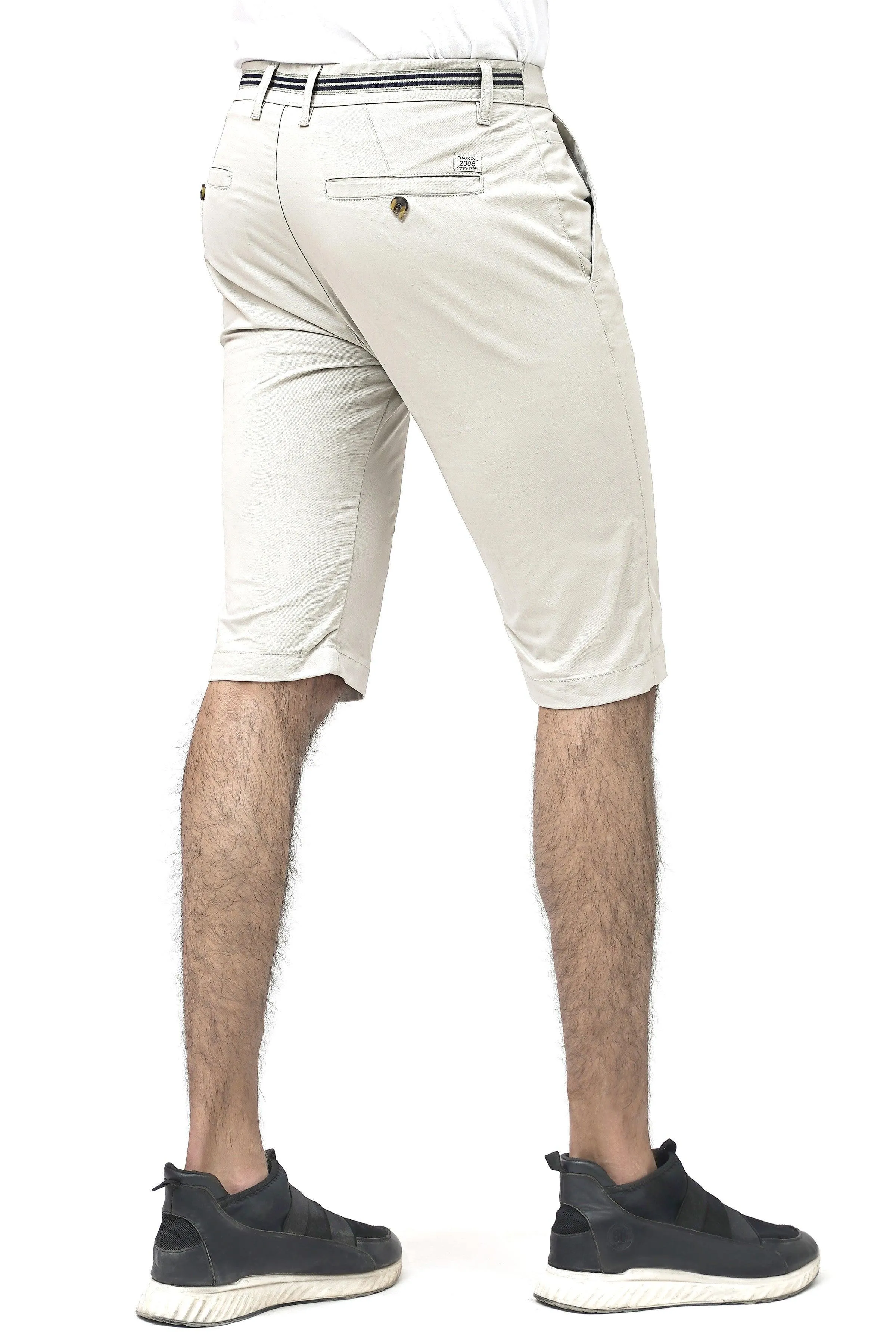 CROSS POCKET CHINO STONE SHORTS