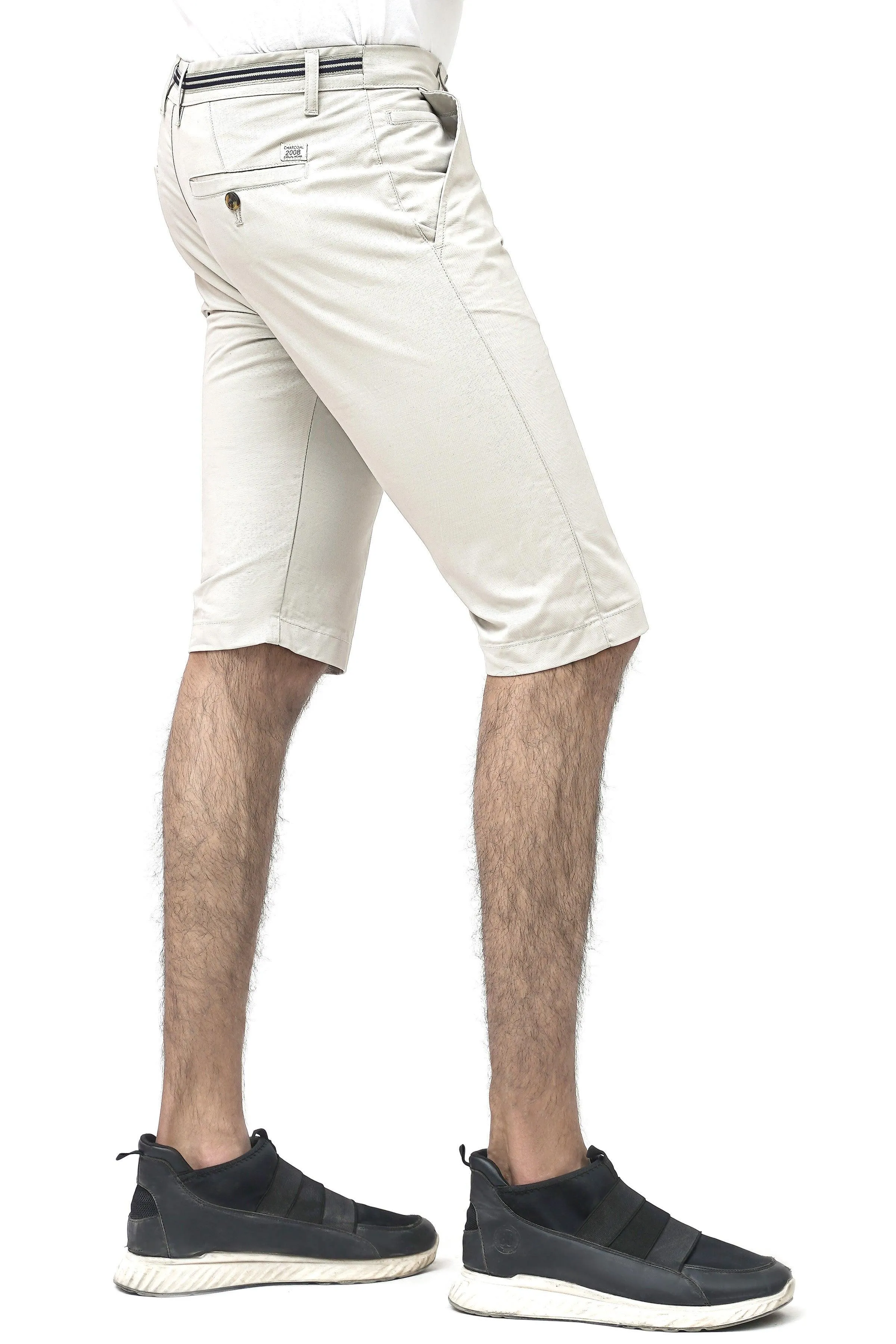 CROSS POCKET CHINO STONE SHORTS