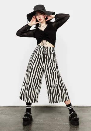 DARK WAVE CROP TROUSERS