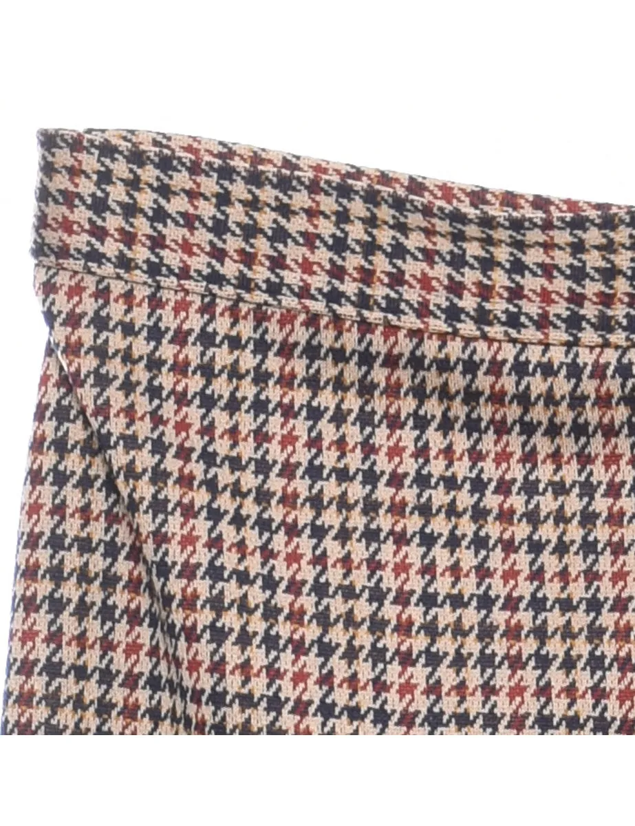 Dogtooth Design Vintage Trousers - W30 L27