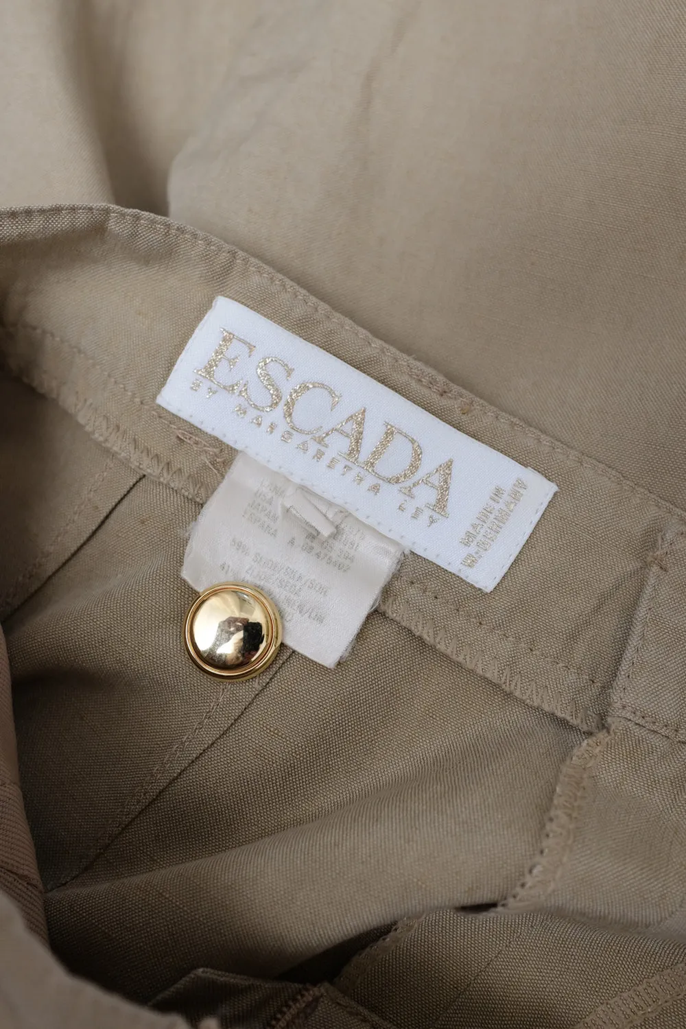 ESCADA PURE LINEN SILK VINTAGE SHORTS