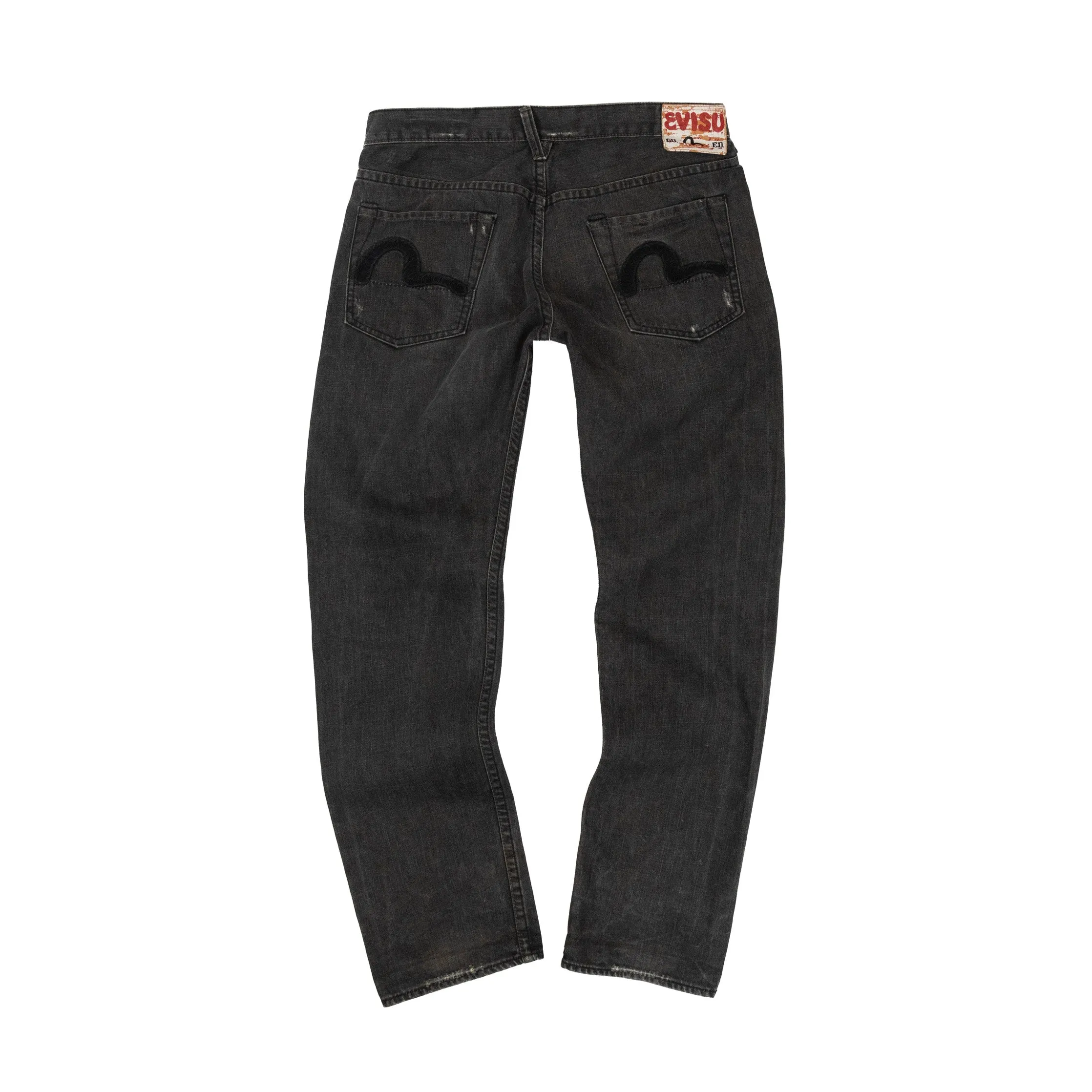 Evisu Black Seagull Pocket Denim Jeans