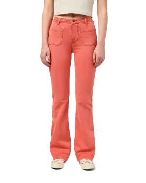 Flare Trousers in Burnt Sienna