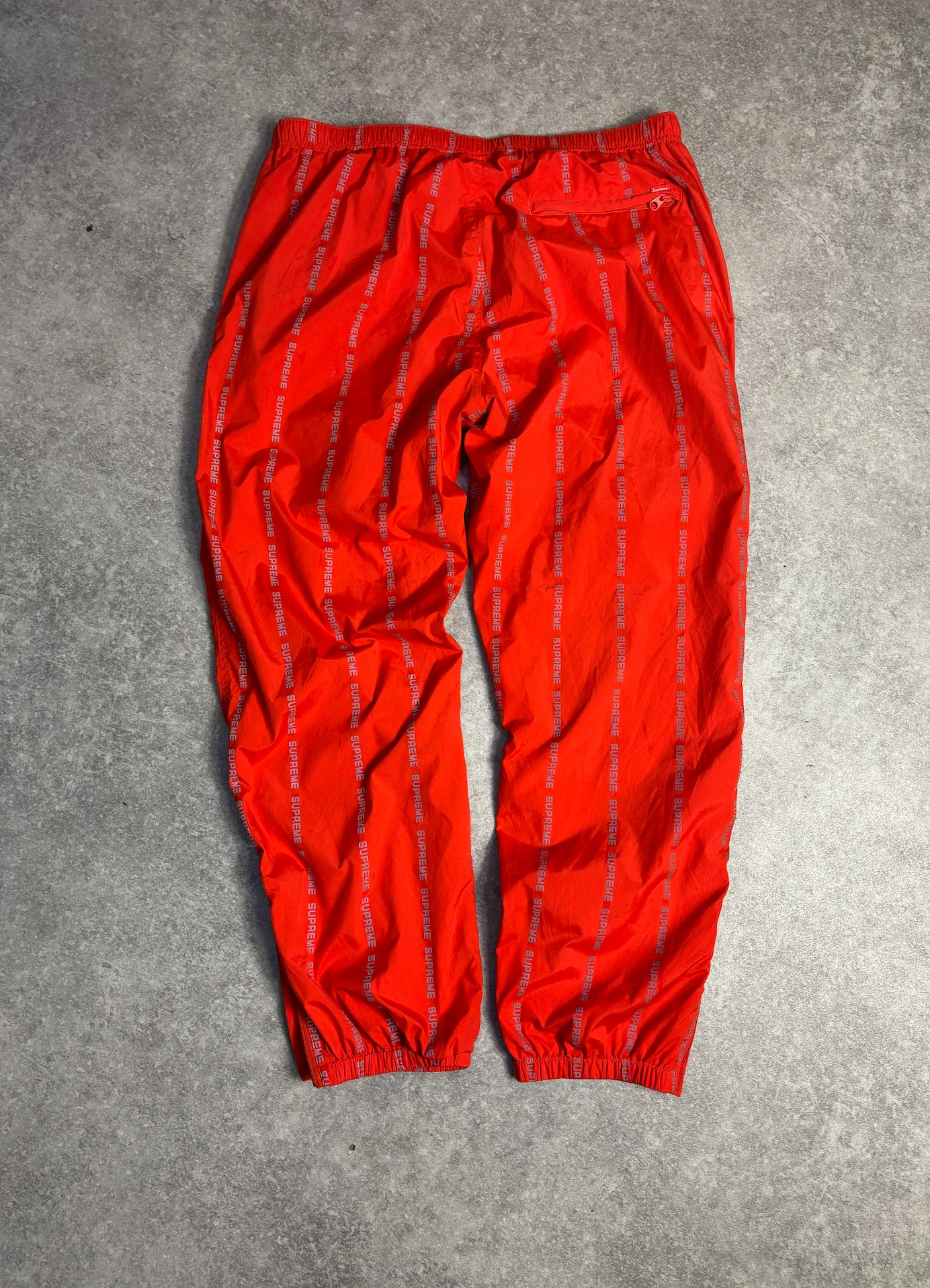 F/W 2018 Supreme Reflective Text Track Pants