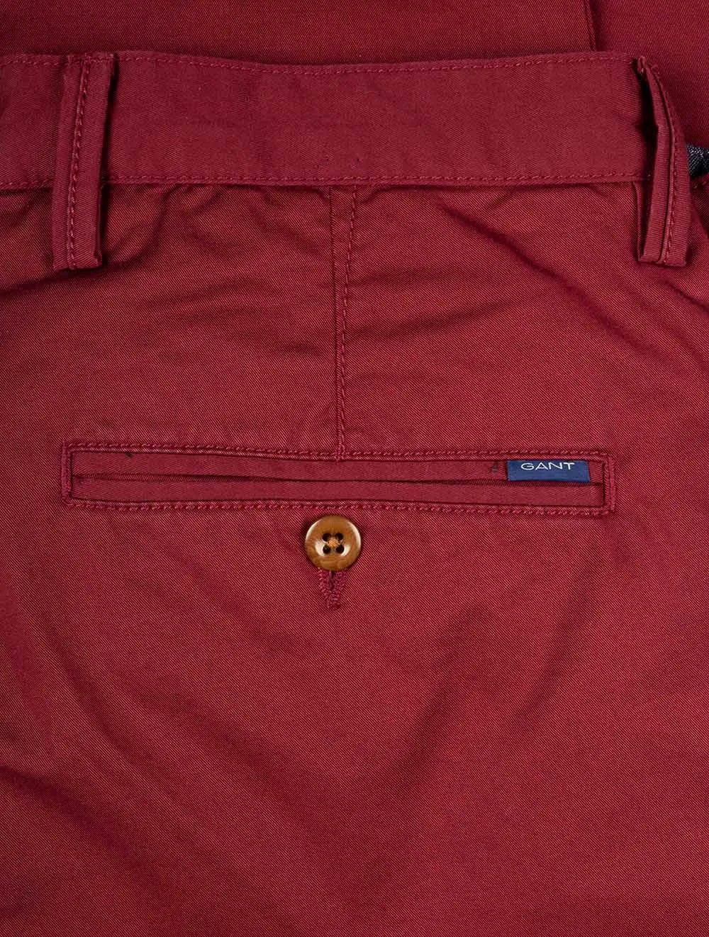 Hallden Twill Chinos-Cabernet Red