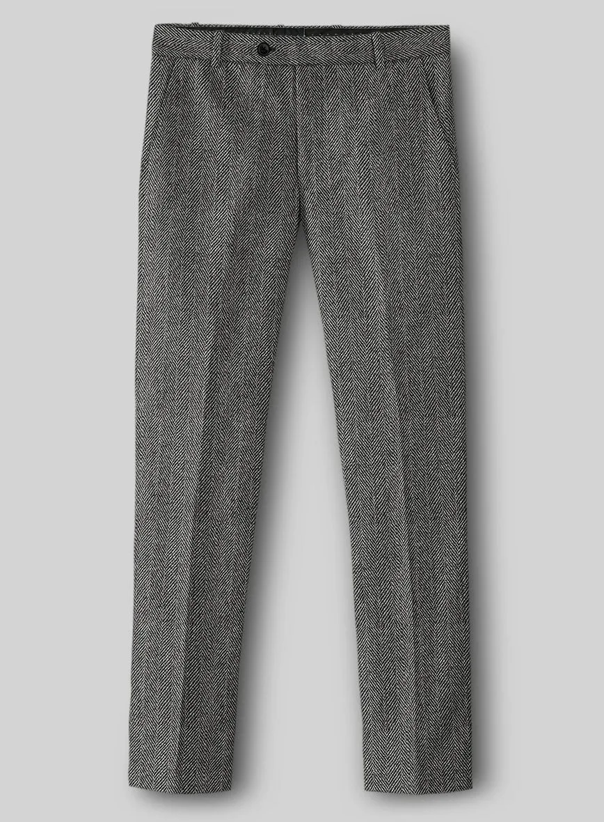 Highlander Gray Herringbone Tweed Suit