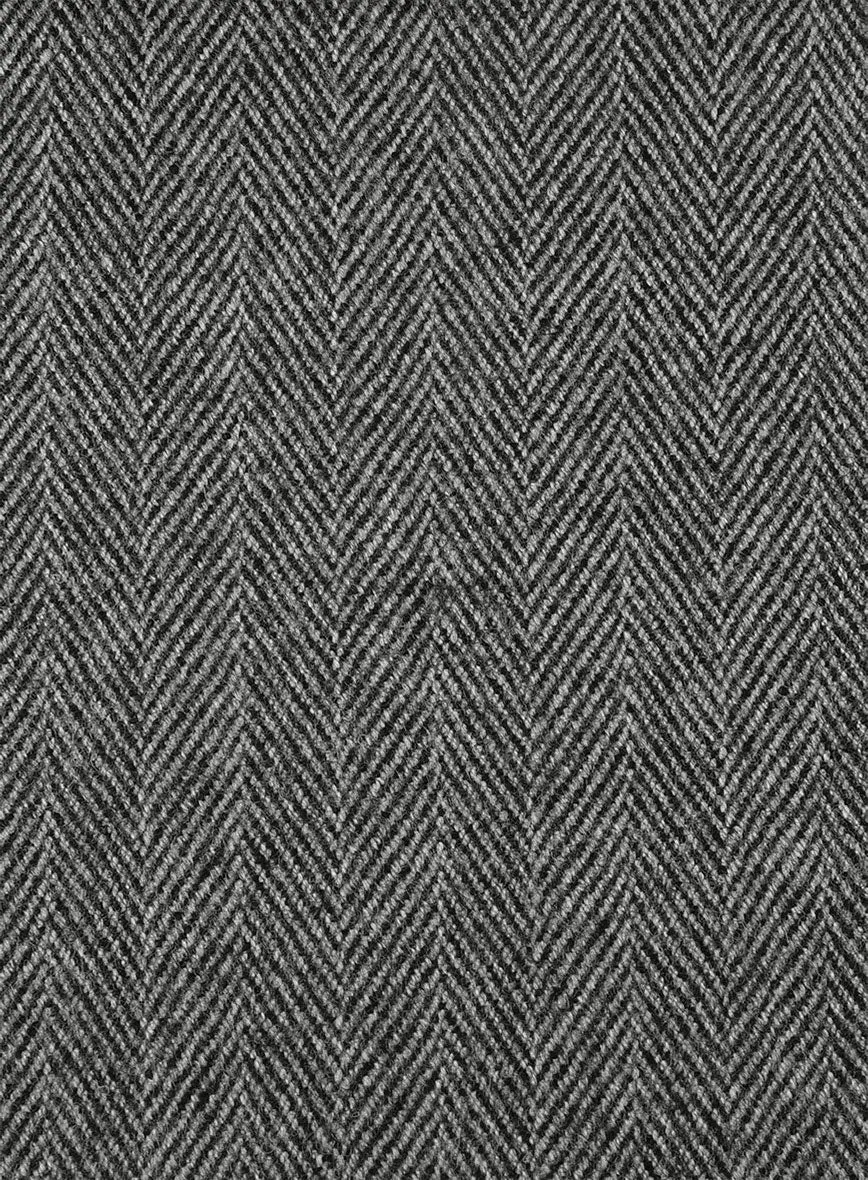 Highlander Gray Herringbone Tweed Suit