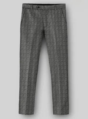 Highlander Heavy Black Houndstooth Tweed Pants