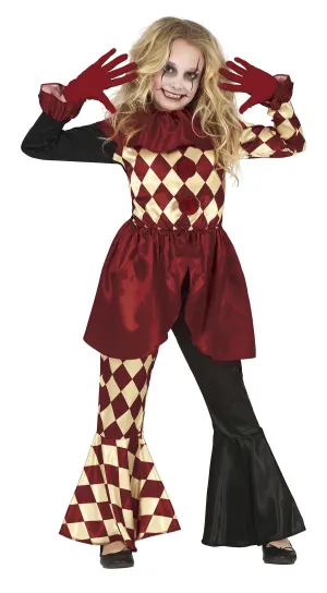 Horror Clown Costume Girls