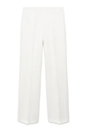 Iguana Wide Leg Suit Trousers, White