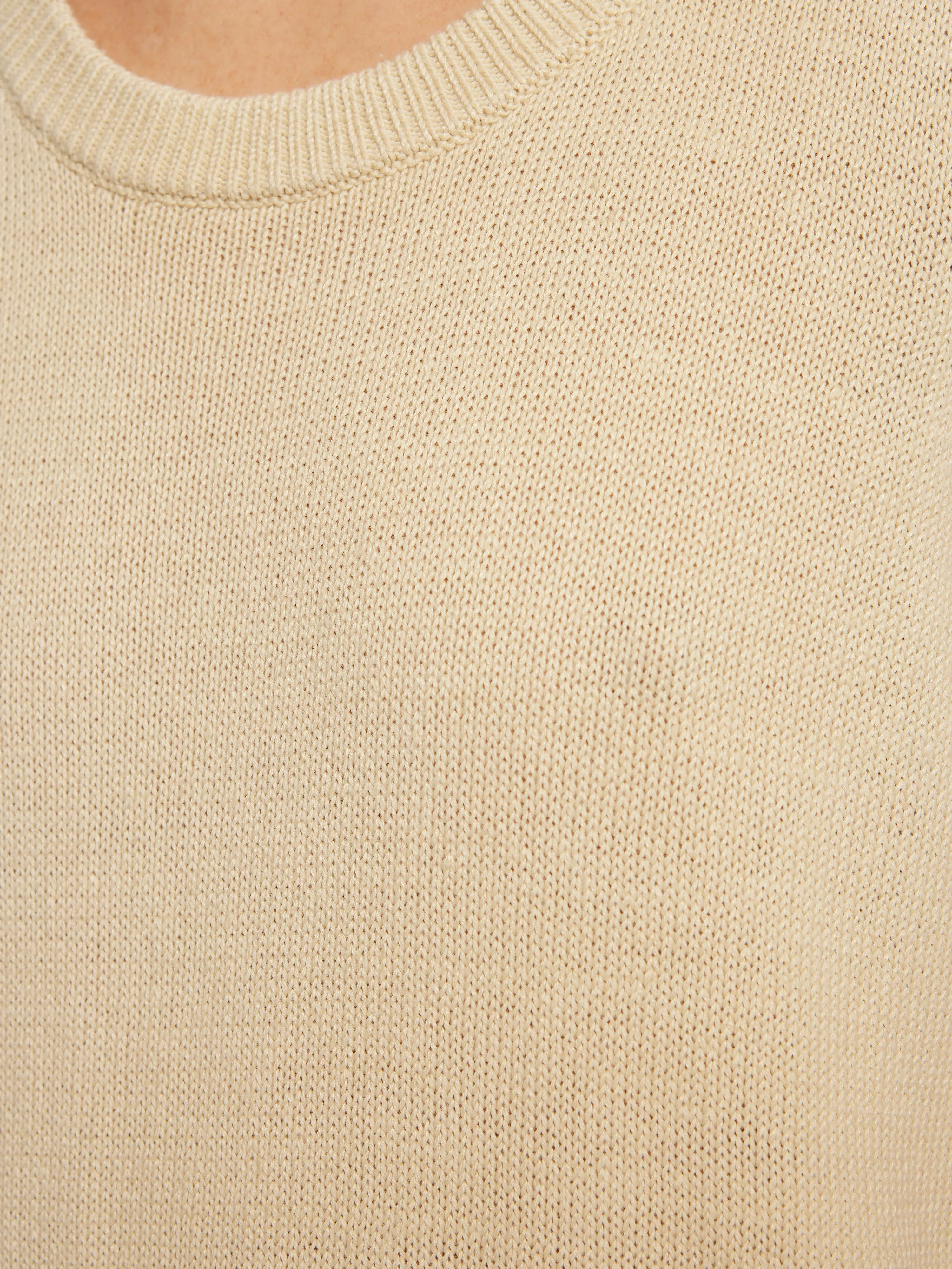 Linen Cotton Knitted Tunic | Cream