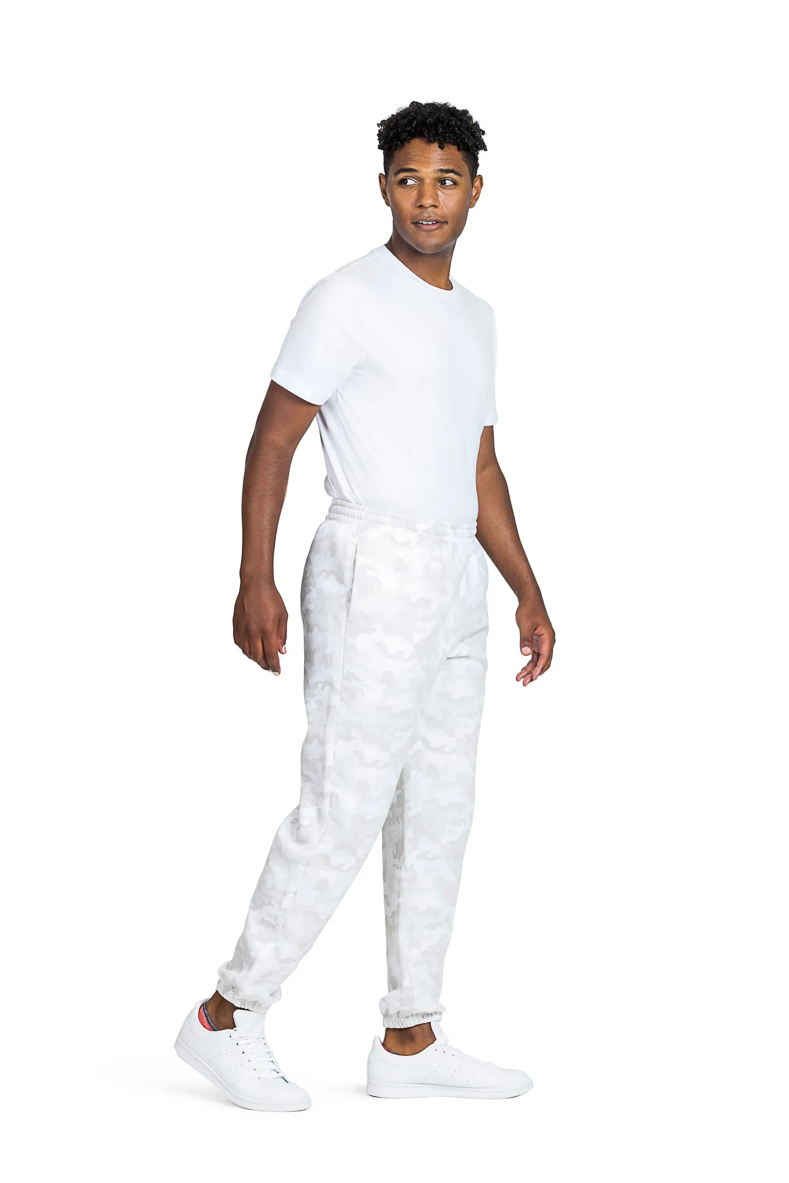 Men's jogger in Winter White Camo