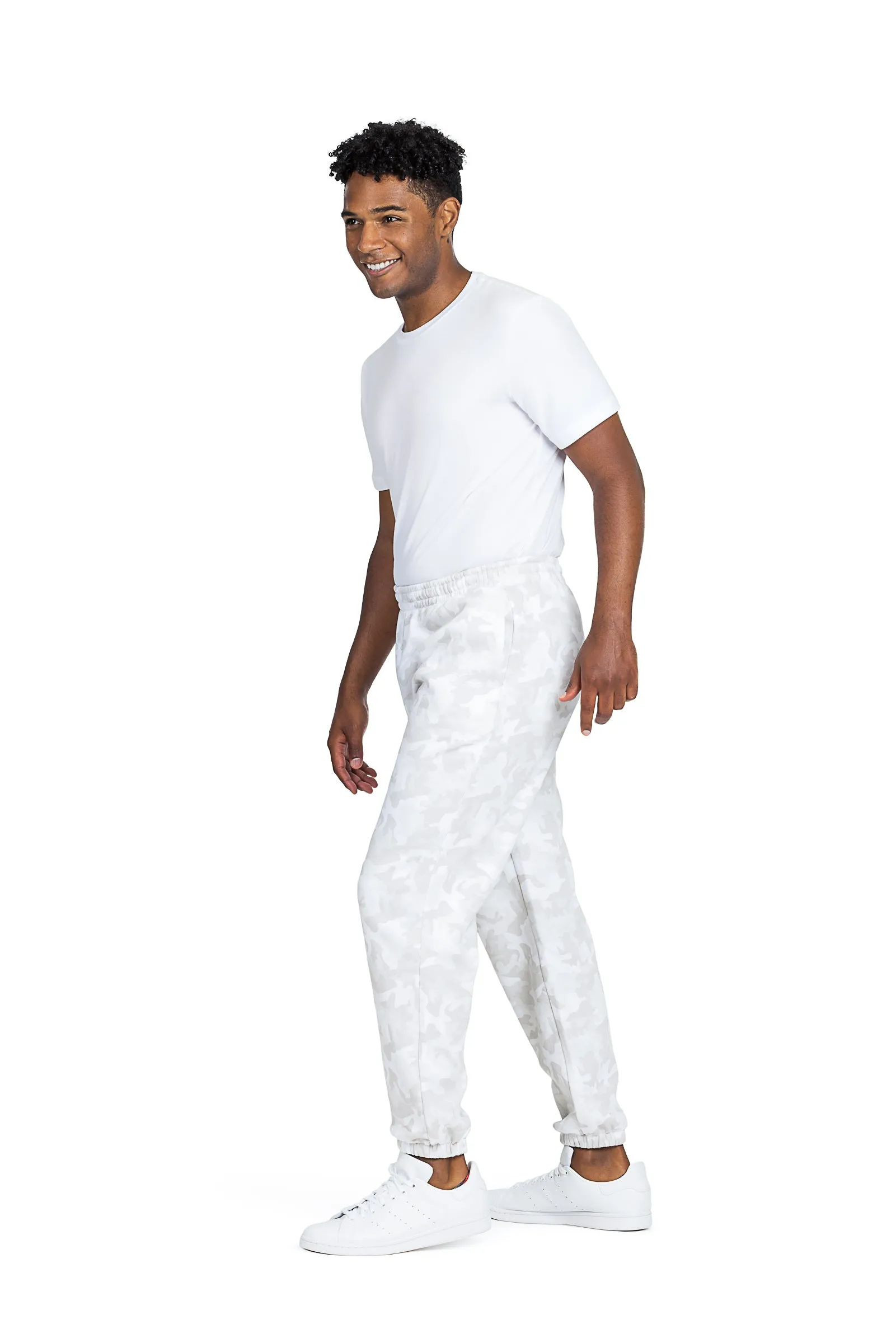 Men's jogger in Winter White Camo