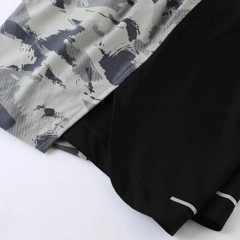 Men’s Quick-Dry Running Shorts with Print Design - SF2169