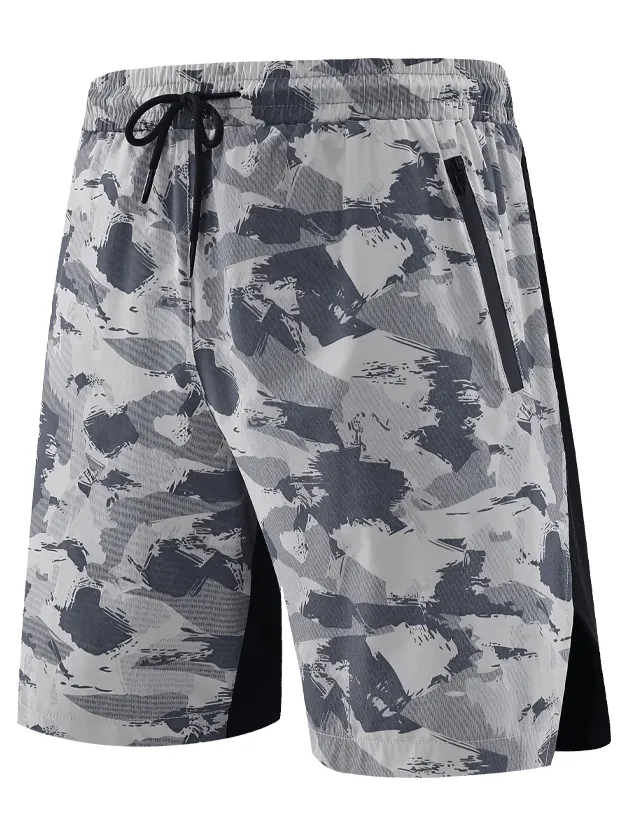 Men’s Quick-Dry Running Shorts with Print Design - SF2169