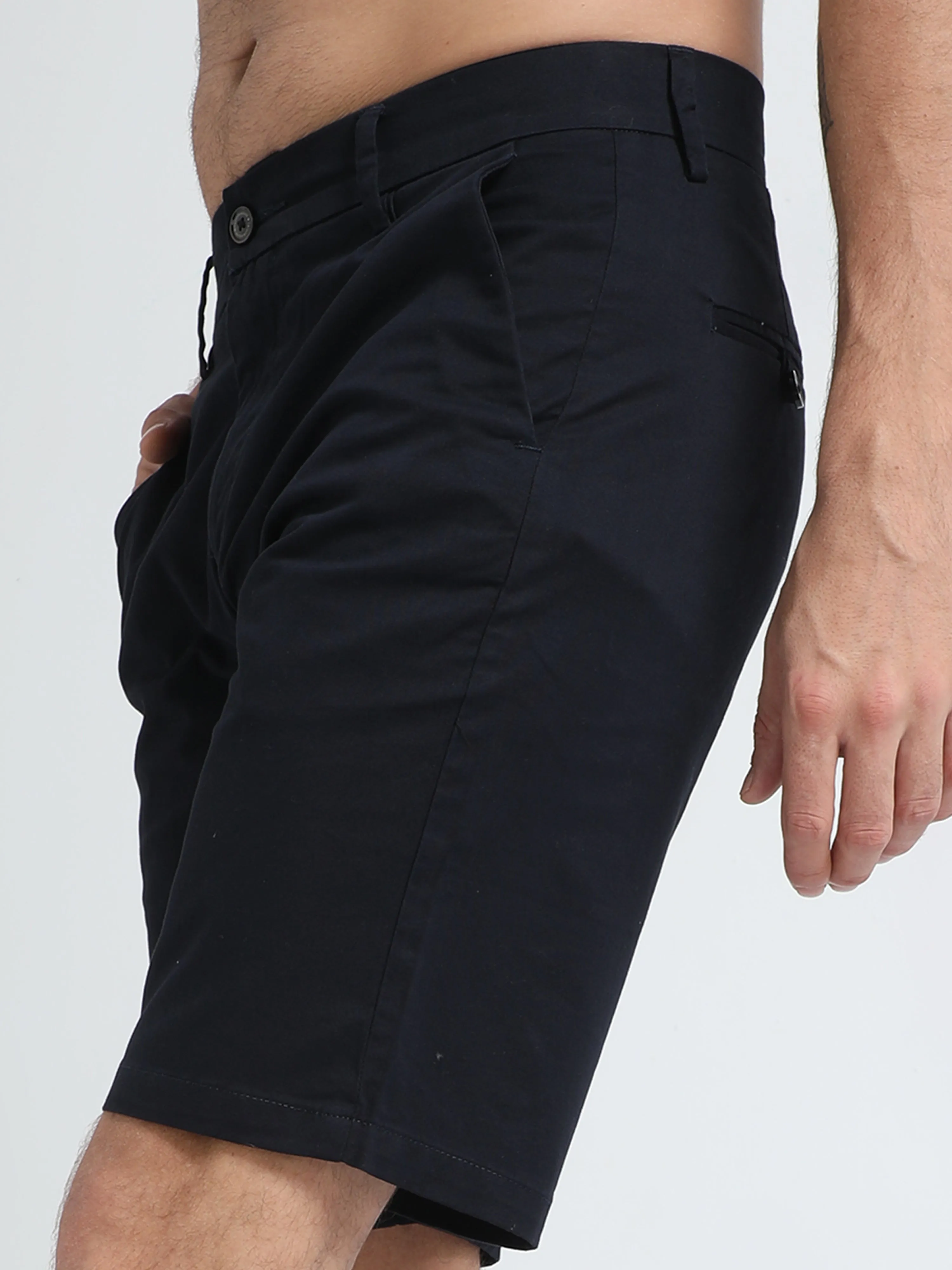 Modern Twill Navy Shorts