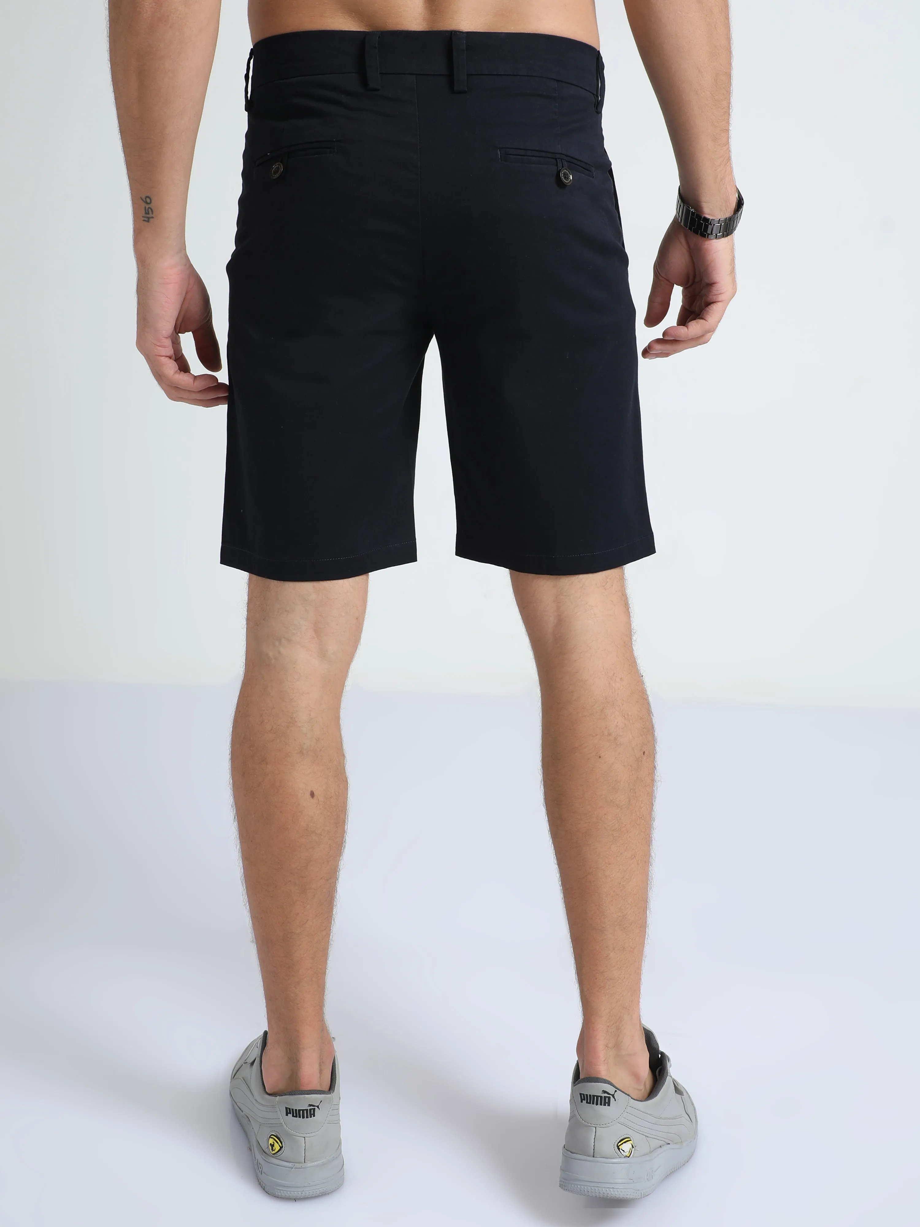 Modern Twill Navy Shorts