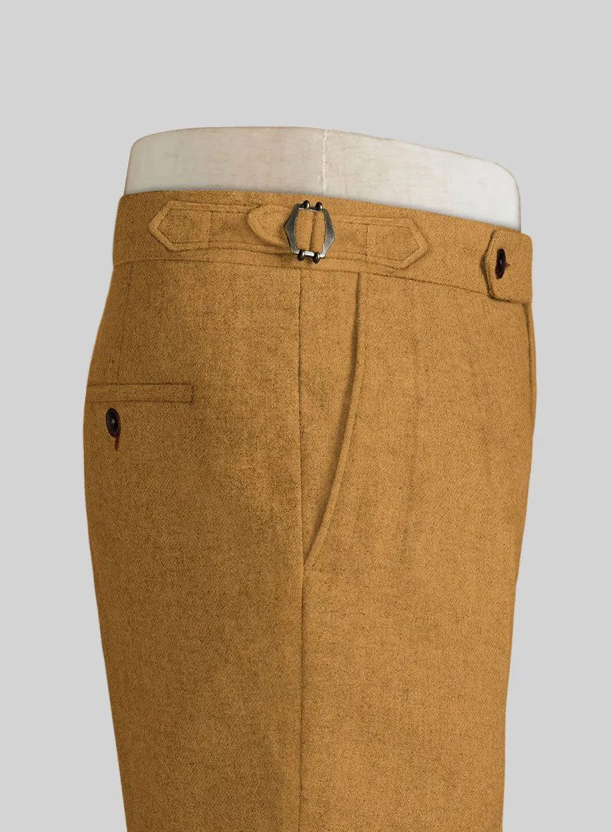 Naples Yellow Highland Tweed Trousers