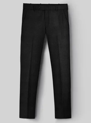 Napolean Stone Black Wool Pants