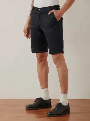 Navy Plain Shorts