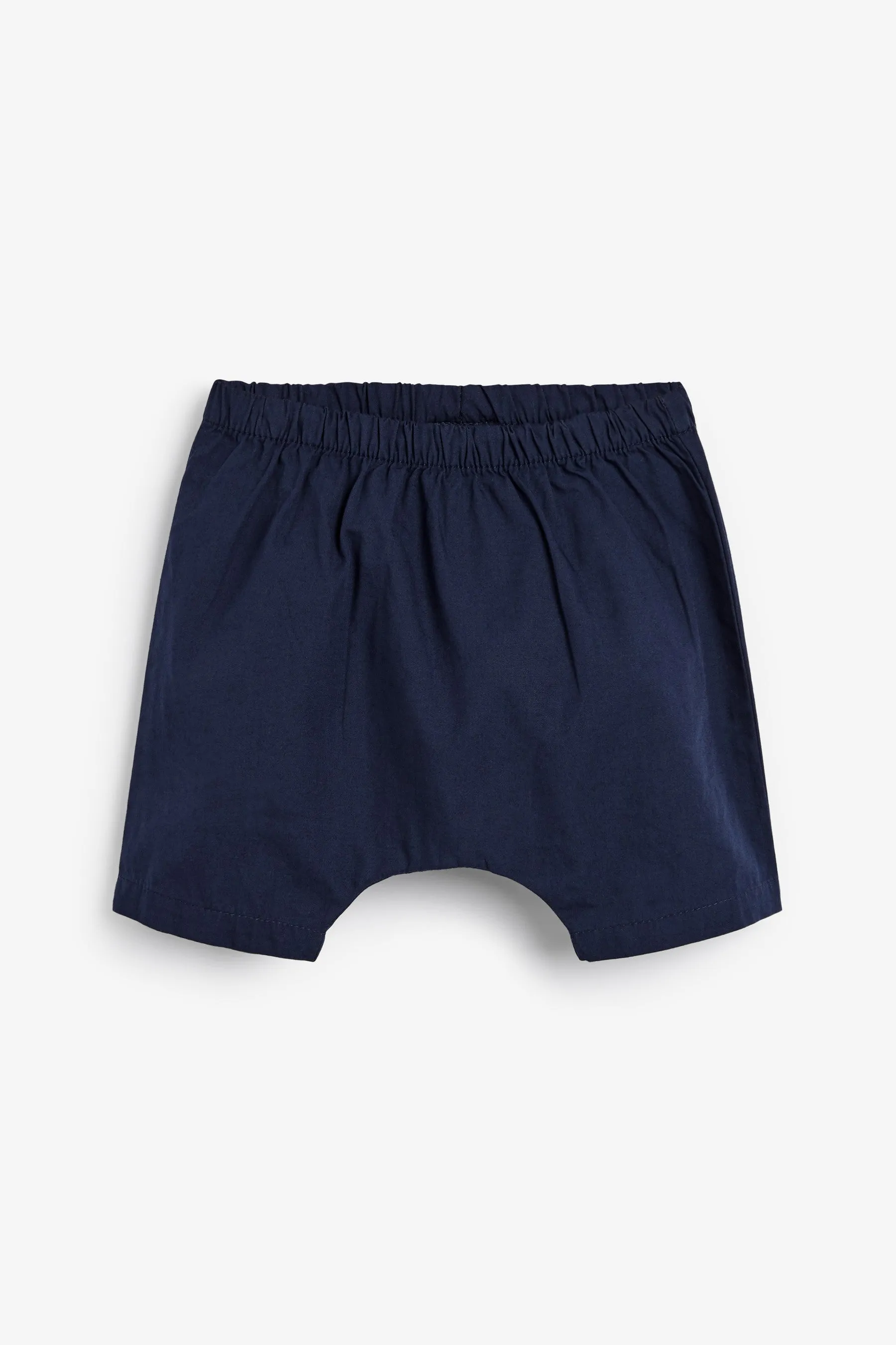 Next 2 Pack Blue Woven Baby Boys Shorts