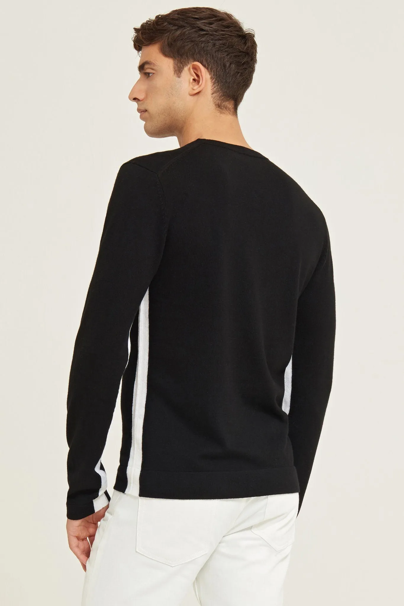 Panelled Merino Wool Sweater