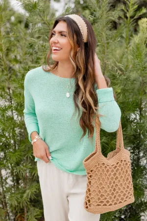 Plain Sailing Mint Sweater