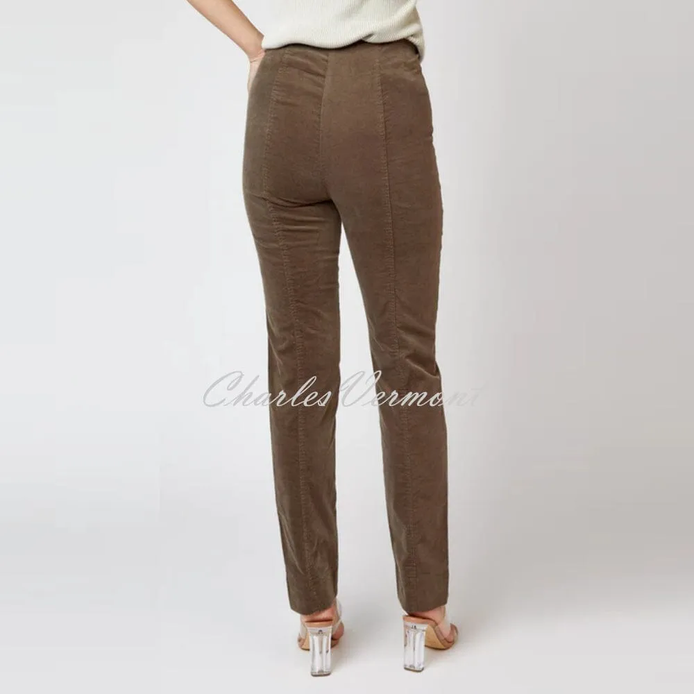 Robell Marie Full Length Trouser 51414-54362-17 (Taupe Velvet)