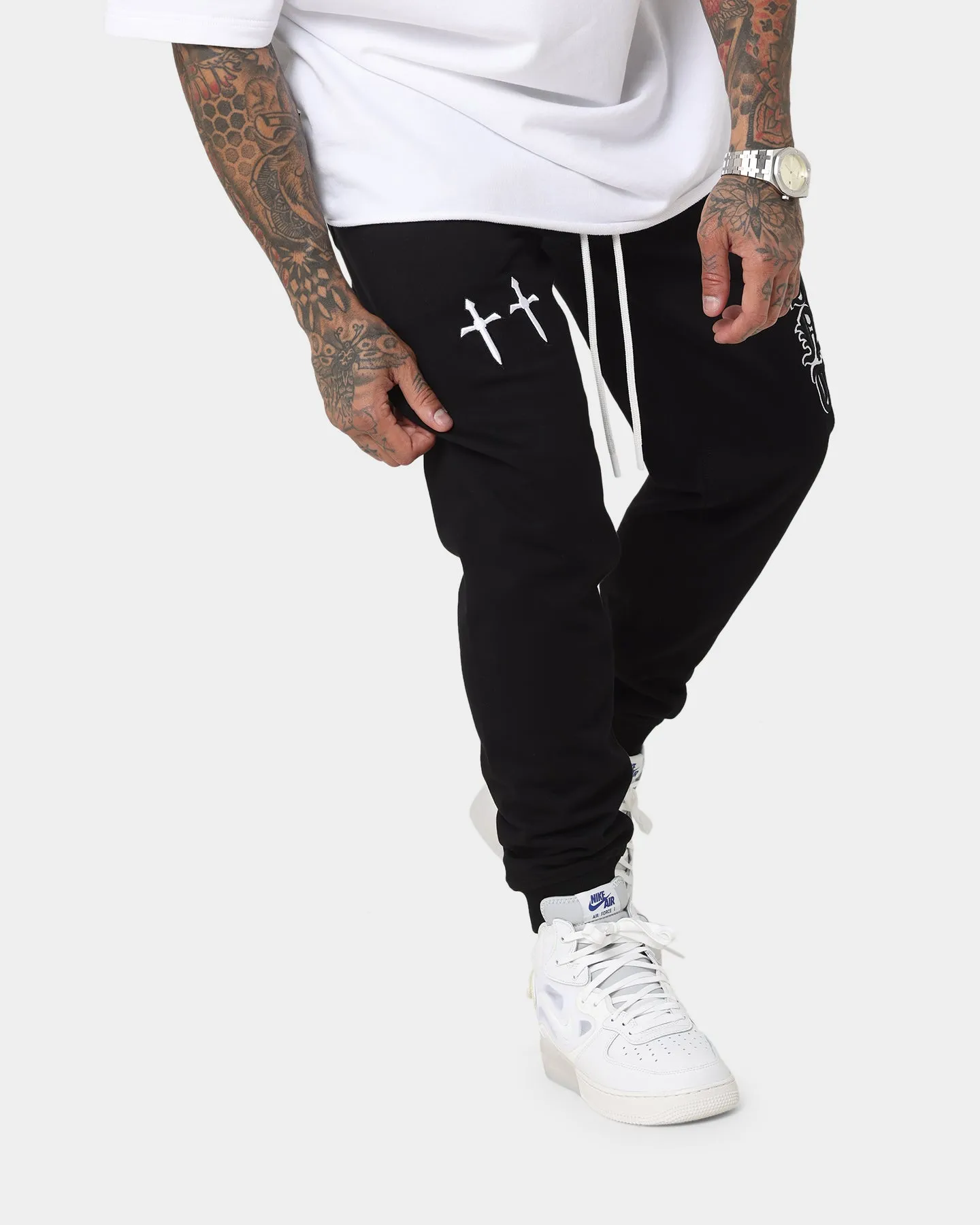 Saint Morta Fallen Sweatpants Black