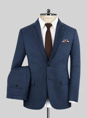 Scabal Nile Blue Wool Suit