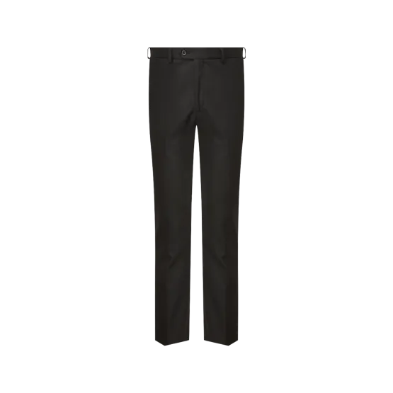 Senior Boys Slim Fit School Trousers - Charcoal