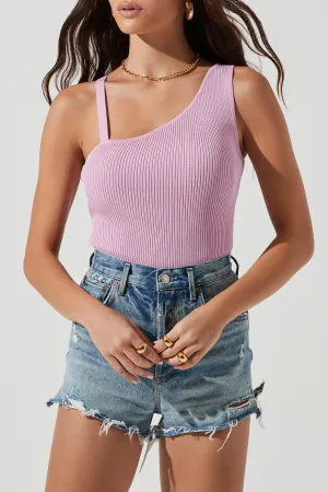 Shanice One Shoulder Bodysuit Pink