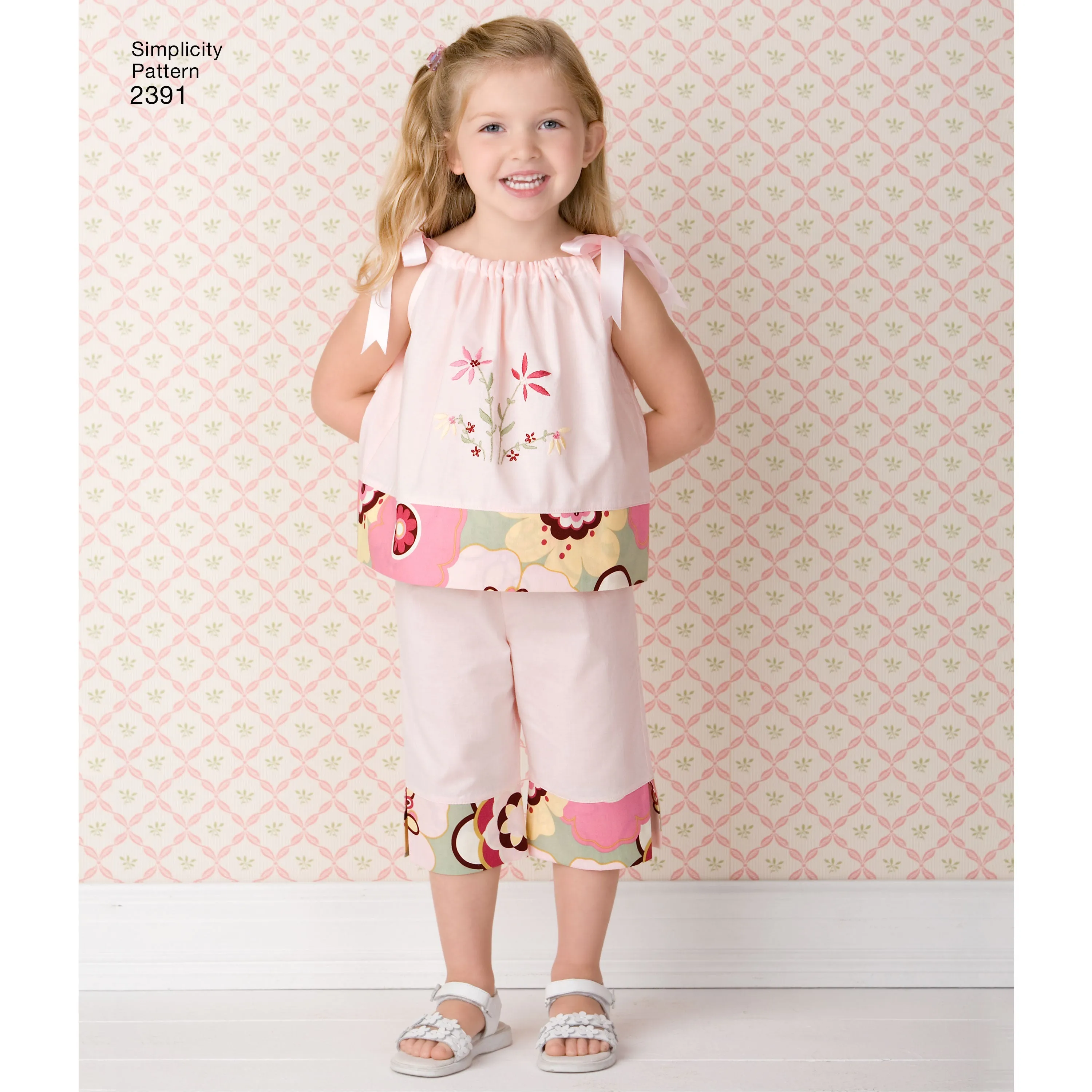 Simplicity Pattern 2391 Child's vintage pillow case fashion